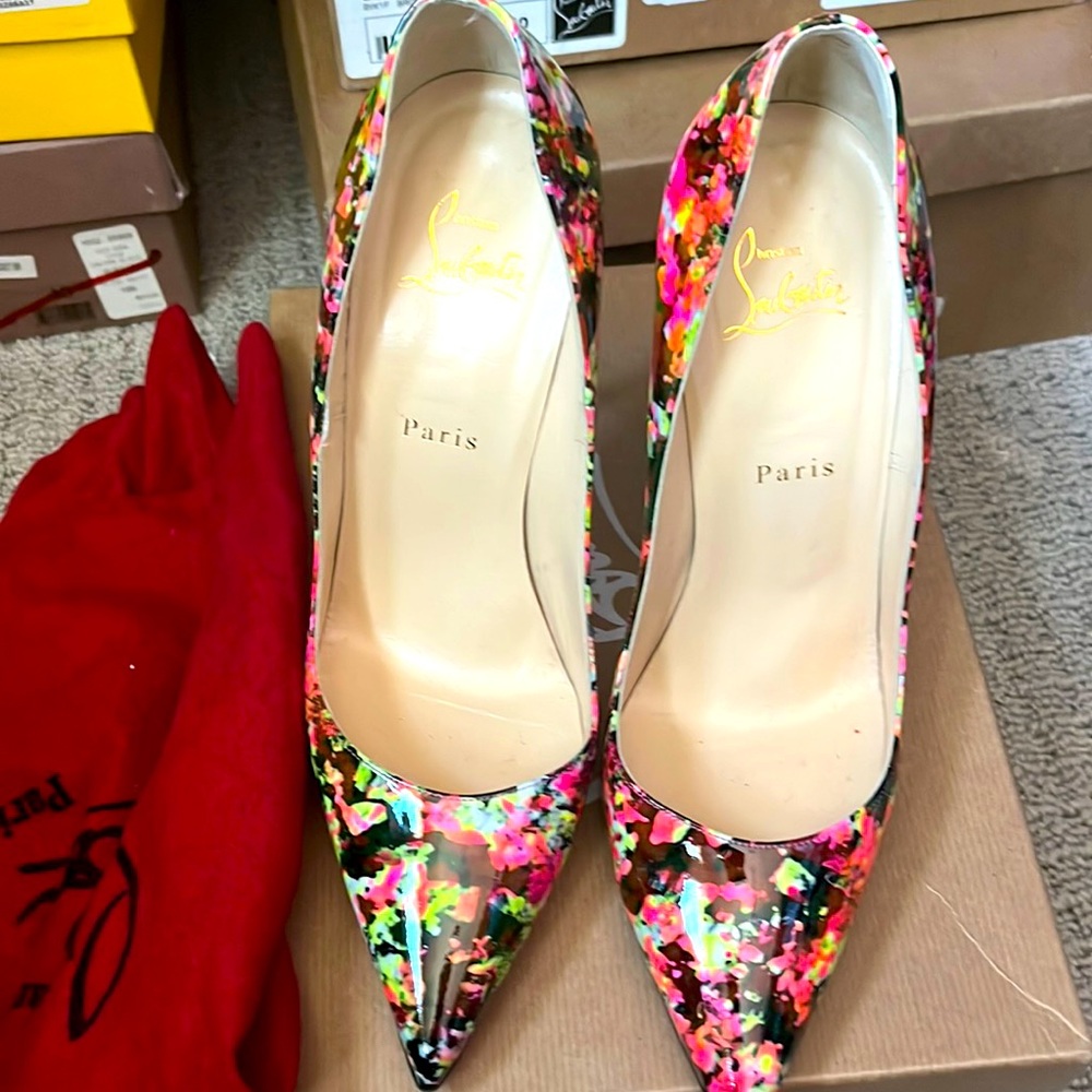 Multi color Christian Louboutin oh so Kate